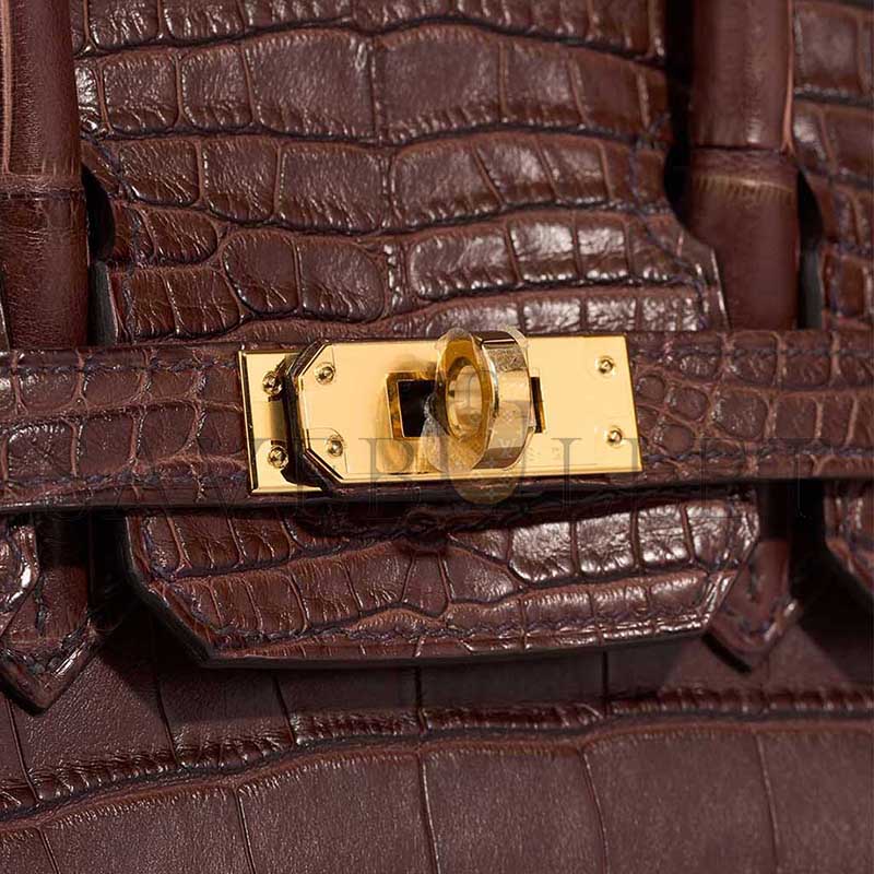 HERMÈS MASTER BIRKIN 25 MATTE ALLIGATOR HAVANE (25*19*13cm)